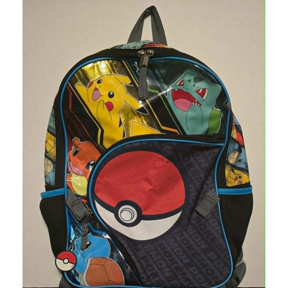 Bioworld Pokemon Backpack Pikachu Squirtle Bulbasaur Charmander Backpack BookBag